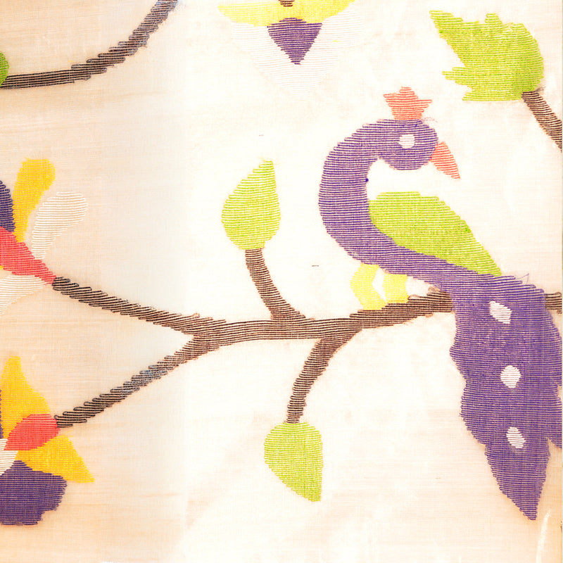 Handloom Jamdani - White Cream