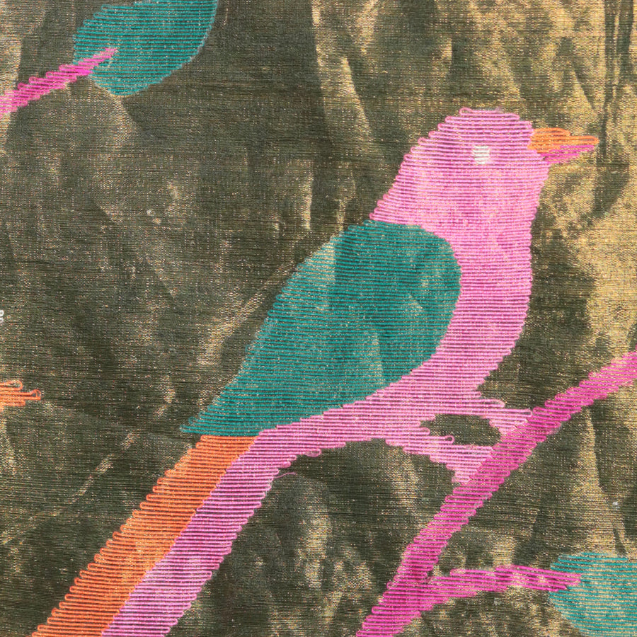 Handloom Jamdani - Dark Green