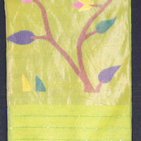 Handloom Jamdani - Light Yellow