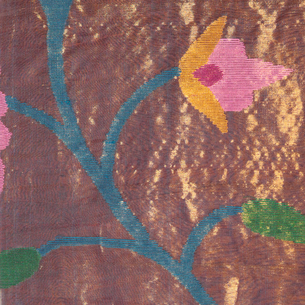 Handloom jamdanis - Rusty Blue