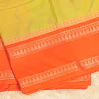 Gadwal Silk - lime yellow
