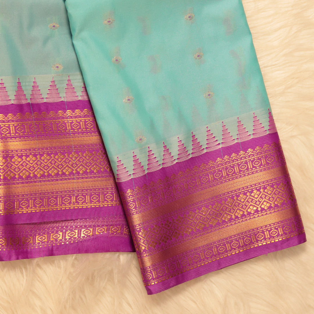 Gadwal Silk - Light Blue