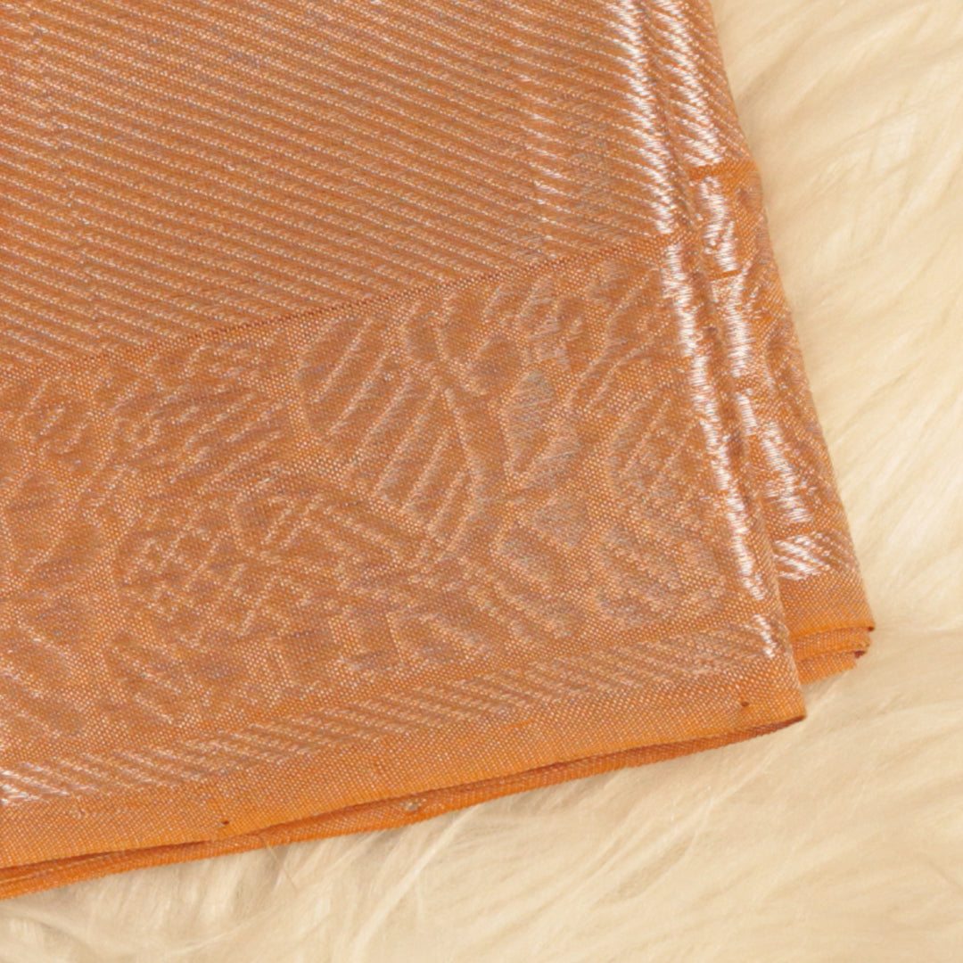 Handloom Mangalagiri Silk - Pastel Orange
