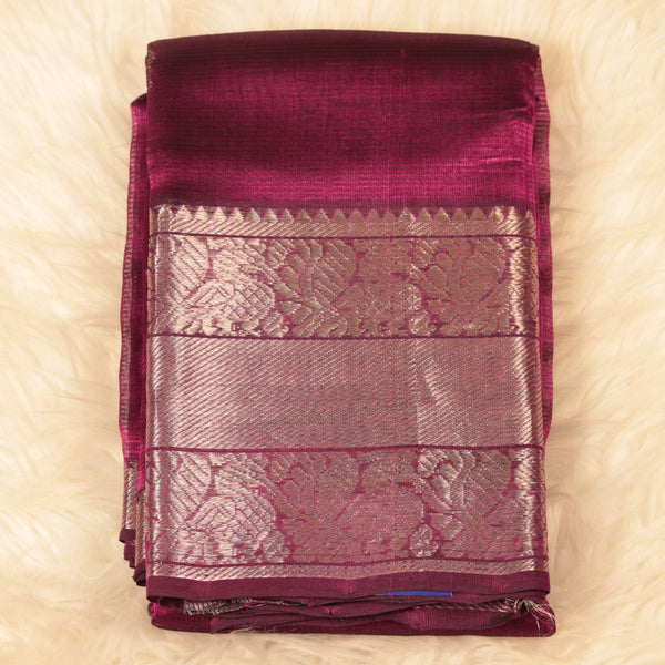 Handloom Mangalagiri Silk - Maroon