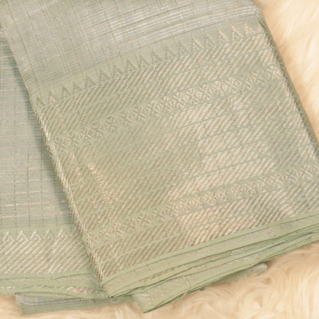 Handloom Mangalagiri Silk - Pastel Green