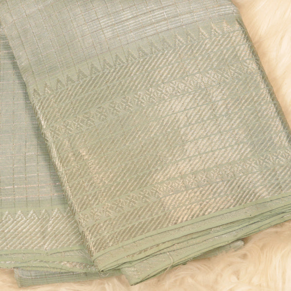 Handloom Mangalagiri Silk - Pastel Green