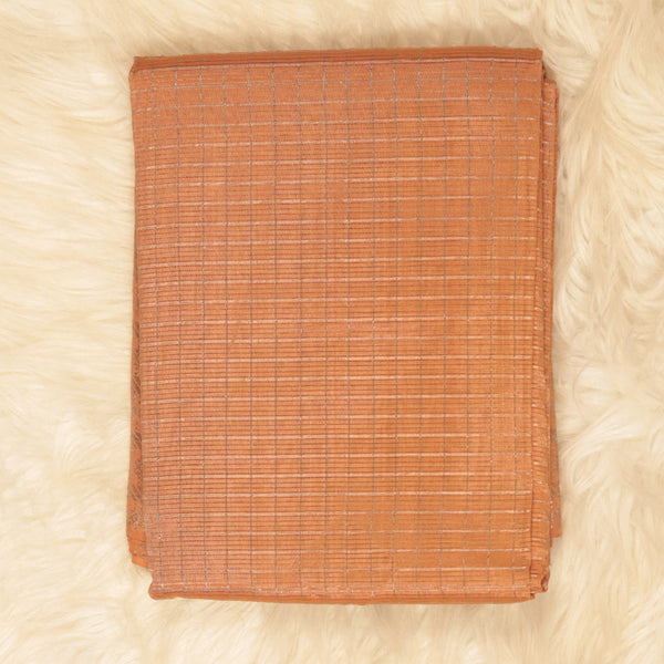 Handloom Mangalagiri Silk - Pastel Orange