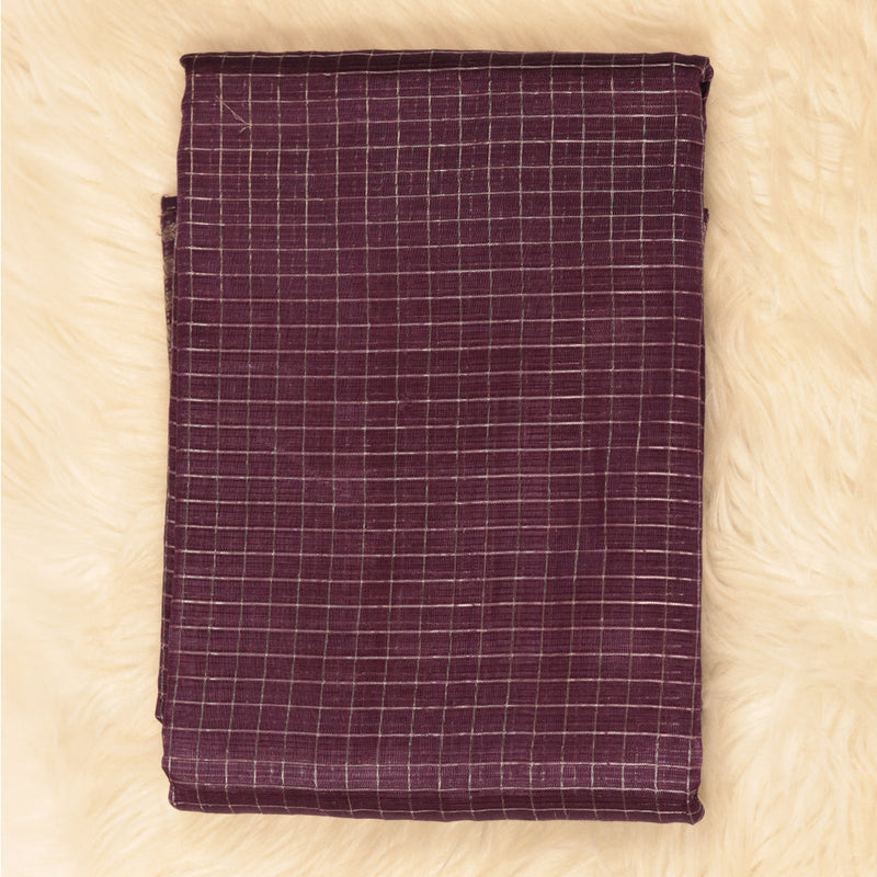 Handloom Mangalagiri Silk - Maroon