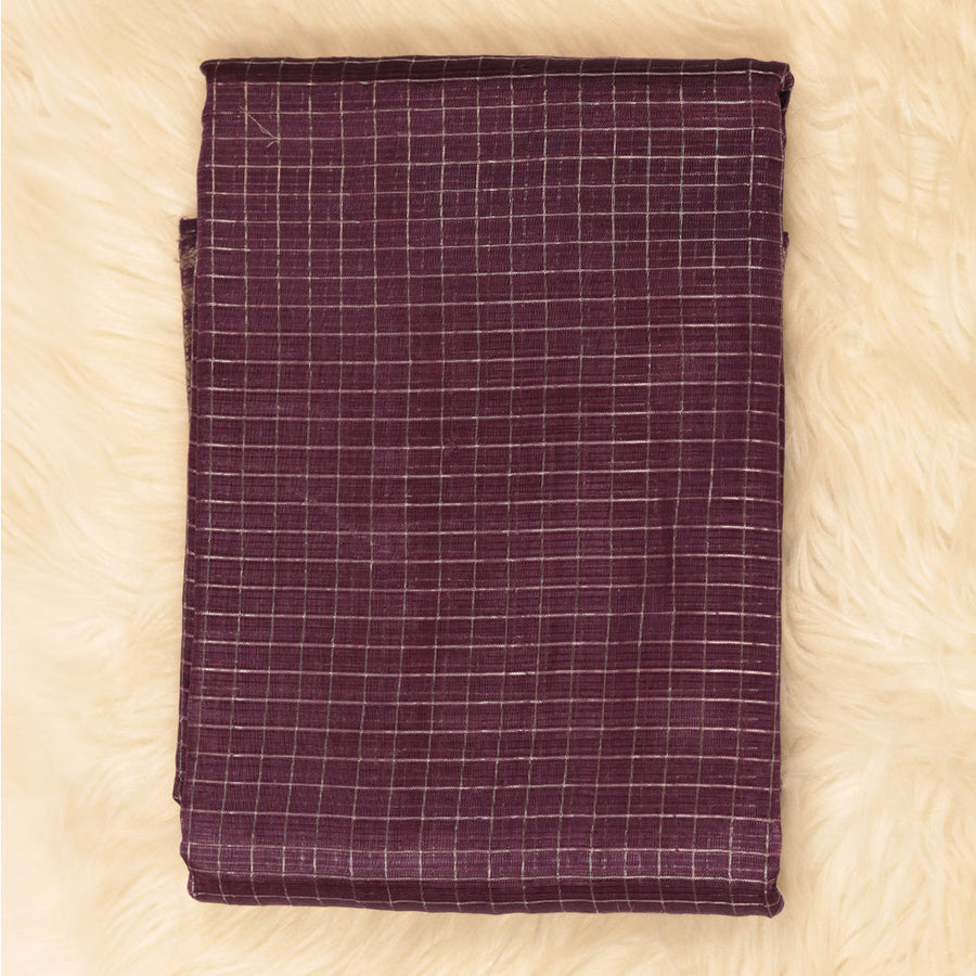 Handloom Mangalagiri Silk - Maroon