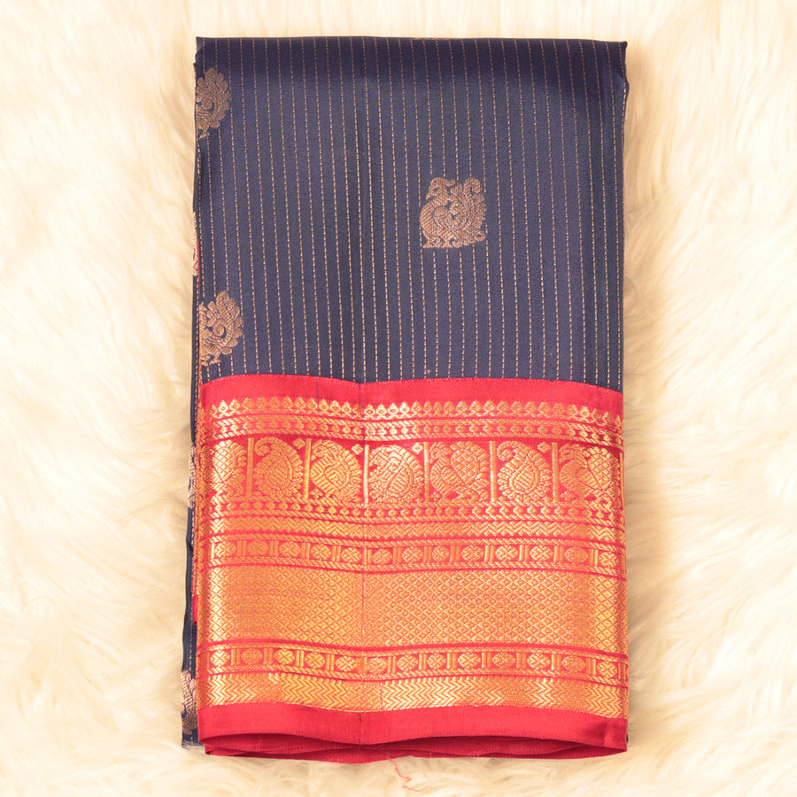 Kanchi Pattu - Dark Blue
