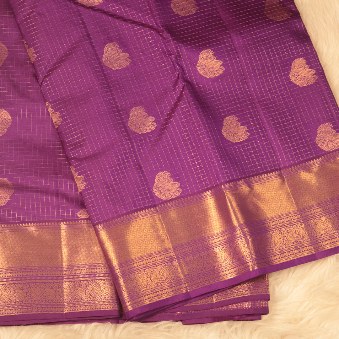 Kanchi Pattu - Purple