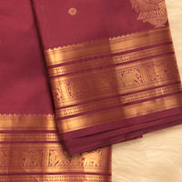 Kanchi Pattu - Dark Maroon