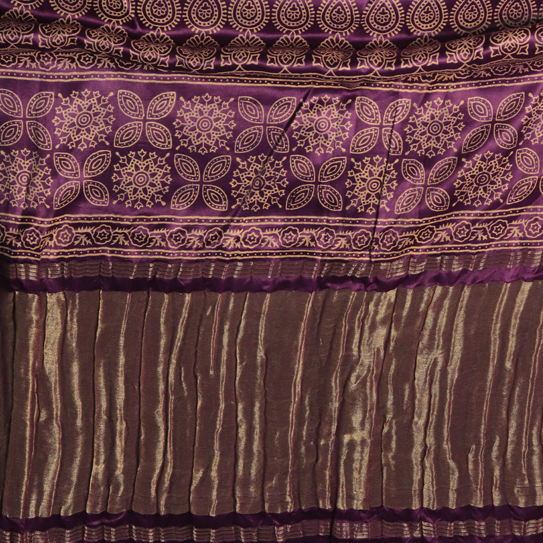 Gajji Silk - Dark Purple