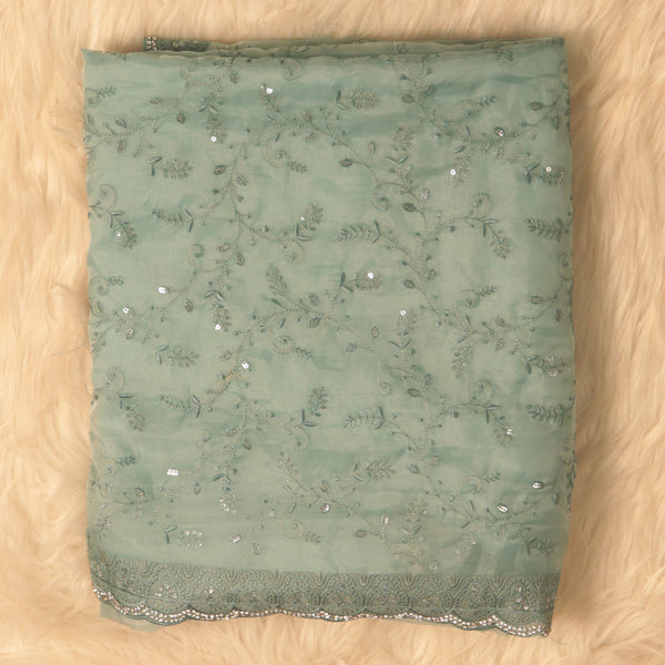Organza - Pastel Blue Work
