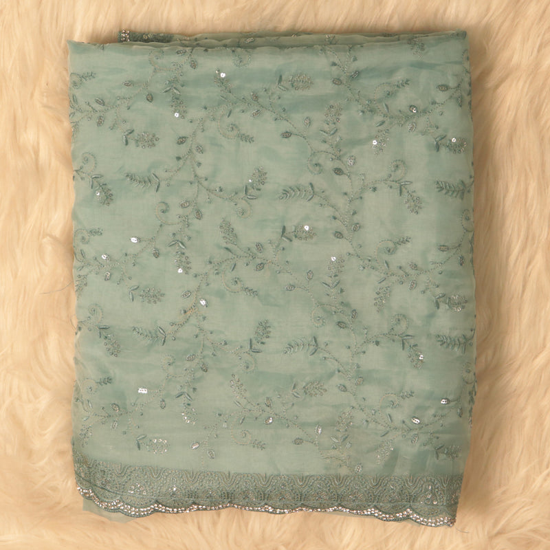 Organza - Pastel Blue Work