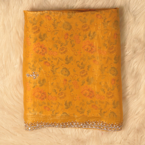 Fancy Cut Work Saree