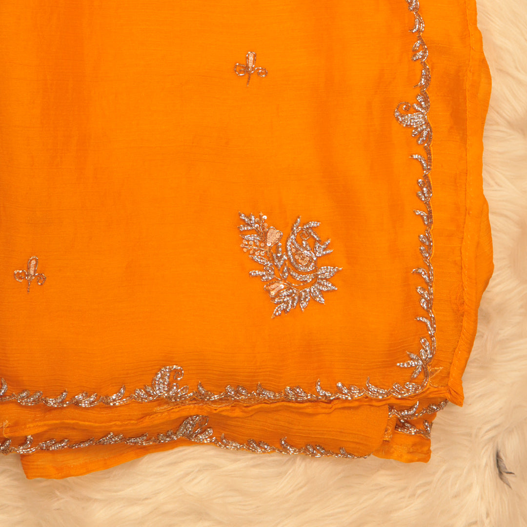 Fancy Cut Work Saree