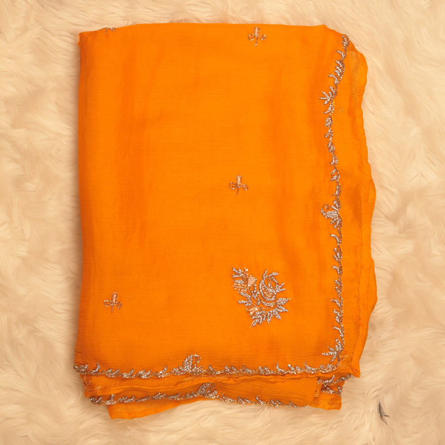 Fancy Cut Work Saree