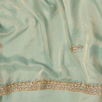 Work Saree - Pastel Blue