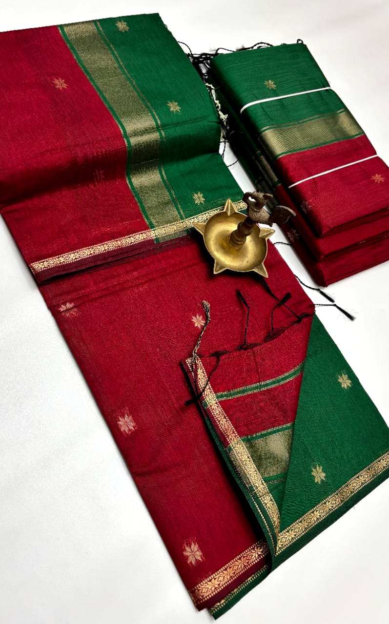 Maheshwari Cotton - Red