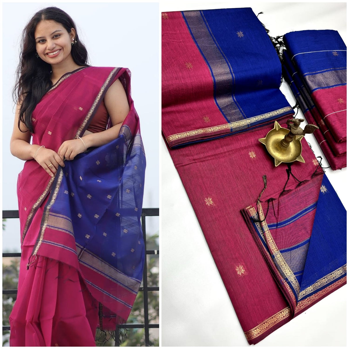 Maheshwari Cotton - Pink
