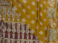 Ajrakh Mirror Work - Mustard Yellow