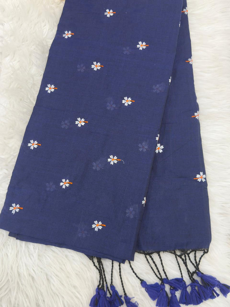 Khadi Cotton - Navy Blue