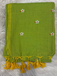 Khadi Cotton - Parrot Green