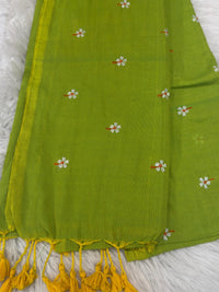 Khadi Cotton - Parrot Green