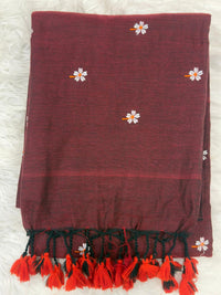 Khadi Cotton - Maroon