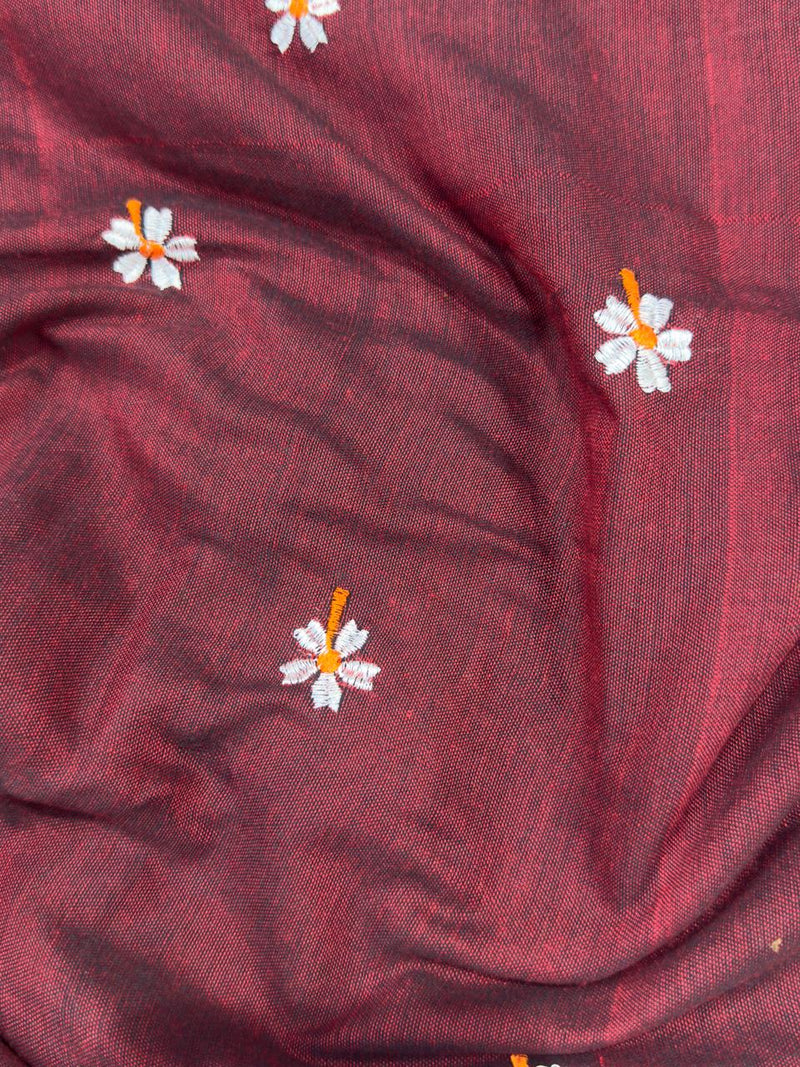 Khadi Cotton - Maroon