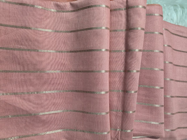 Maheshwari Silk - Light Peach
