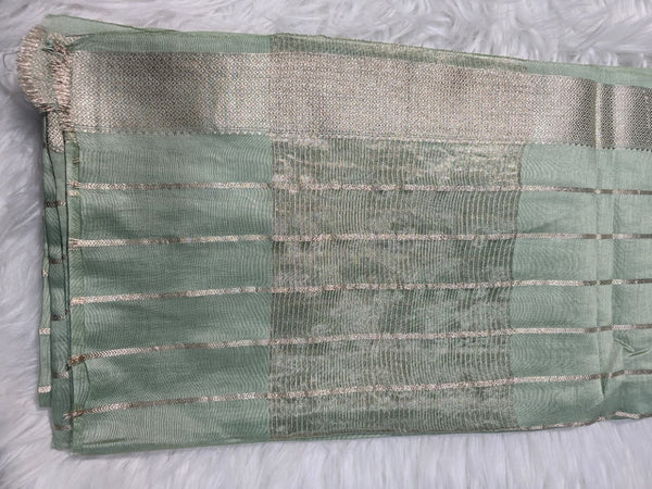 Maheshwari Silk - Pista Green