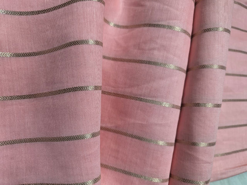 Maheshwari Silk - Dark Peach