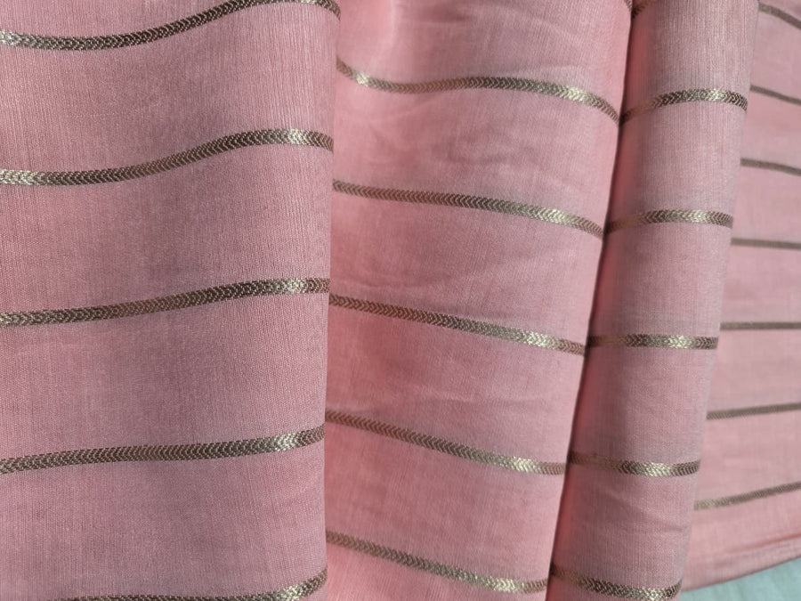 Maheshwari Silk - Dark Peach