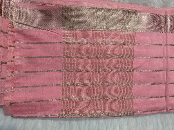 Maheshwari Silk - Dark Peach