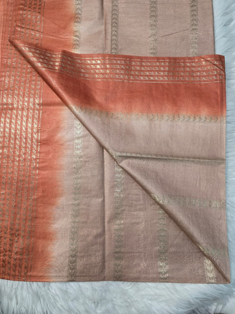 Bhagalpuri Silk BPD2 - Cream Orange