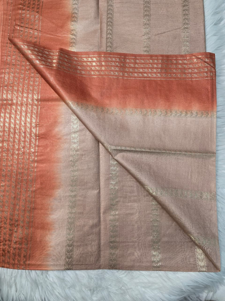 Bhagalpuri Silk BPD2 - Cream Orange