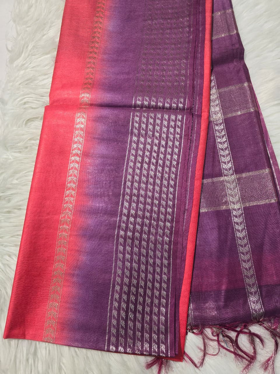 Bhagalpuri Silk BPD2 - Red Violet