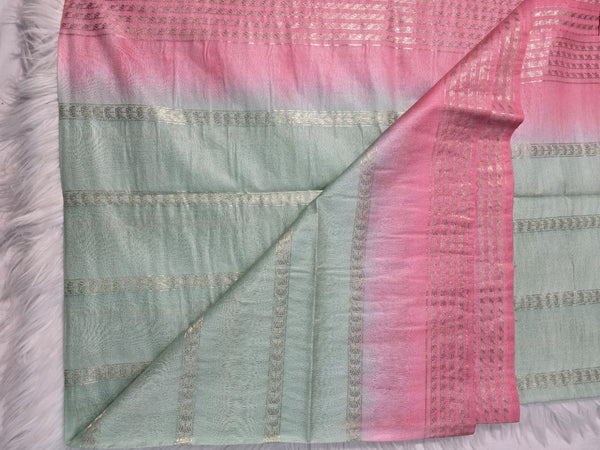 Bhagalpuri Silk BPD2 - Blue Pink