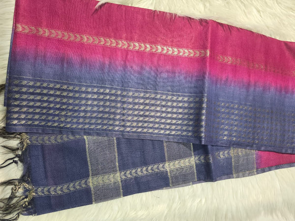 Bhagalpuri Silk BPD2 - Pink Blue