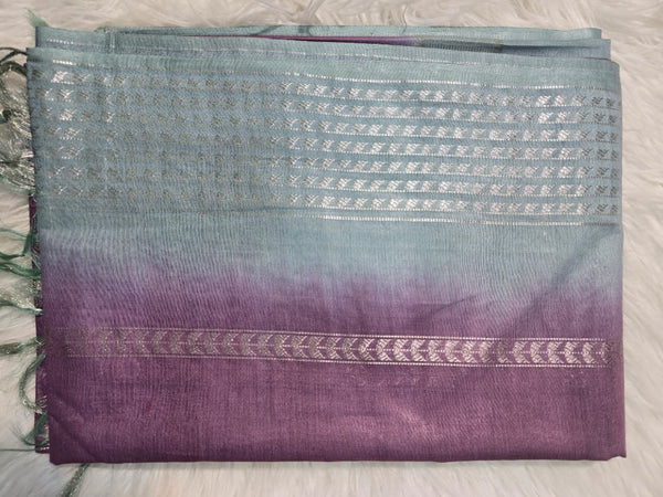 Bhagalpuri Silk BPD2 - Plum Blue