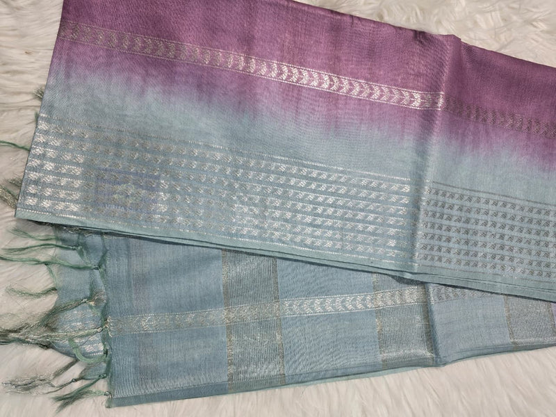 Bhagalpuri Silk BPD2 - Plum Blue