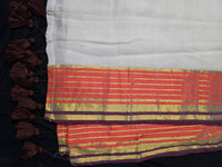 Mul Cotton - Orange Border