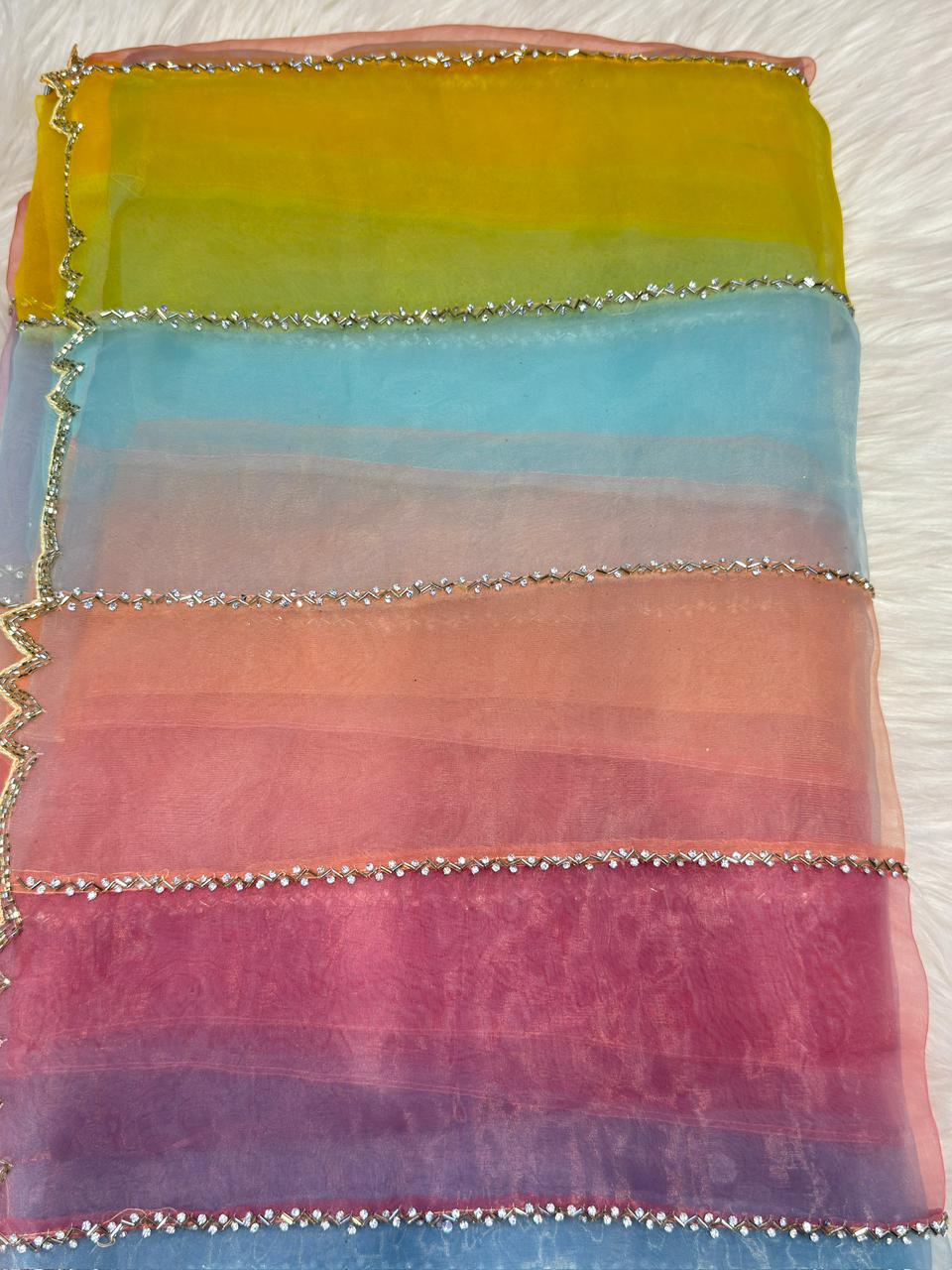 Rainbow Organza Work - RW7