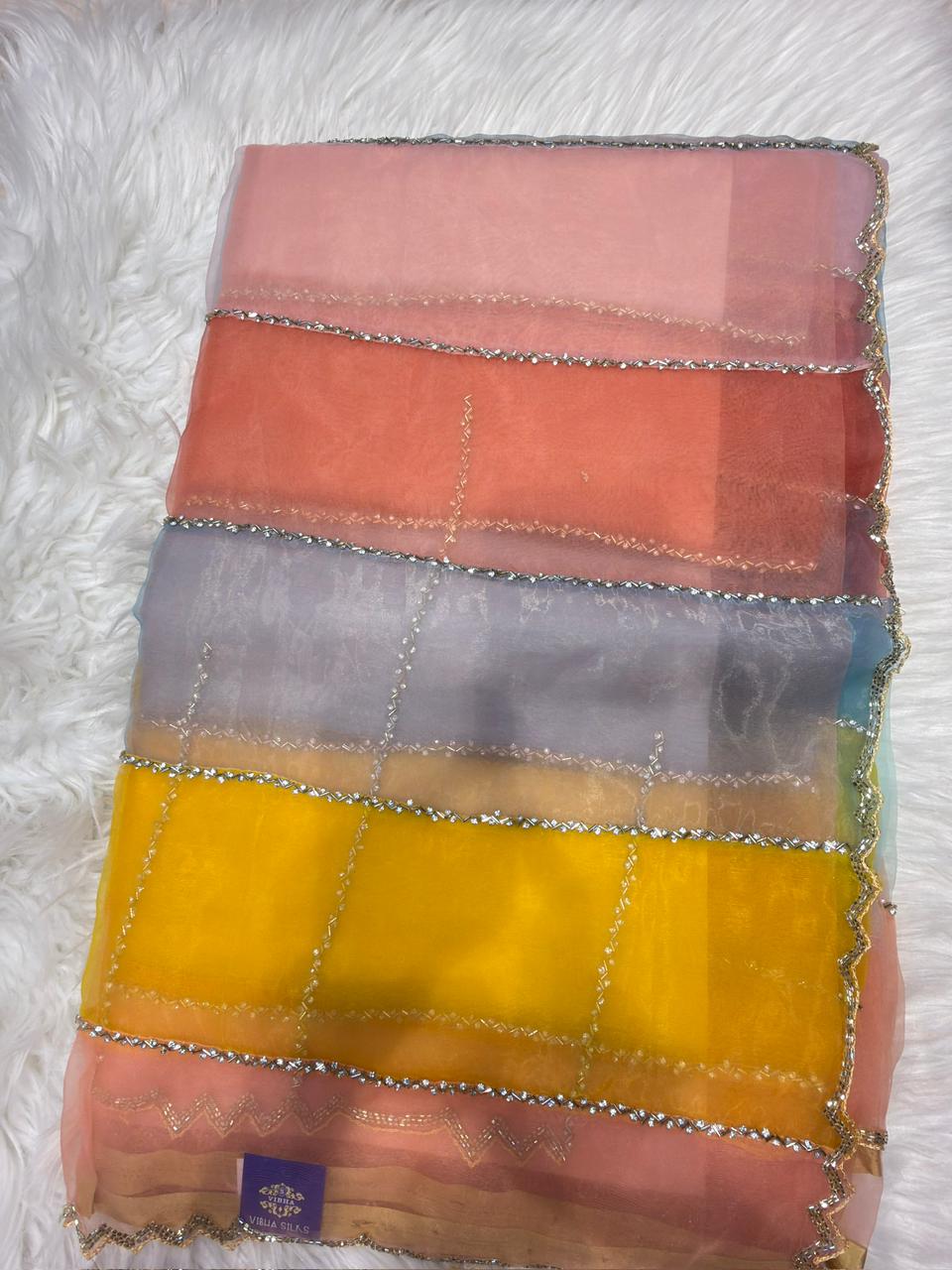 Rainbow Organza Work - RW7