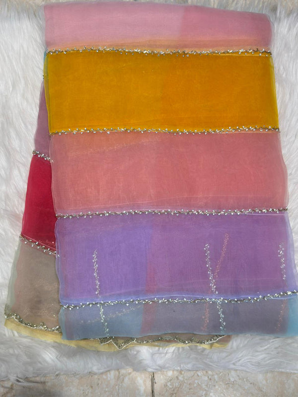 Rainbow Organza Work - RW7