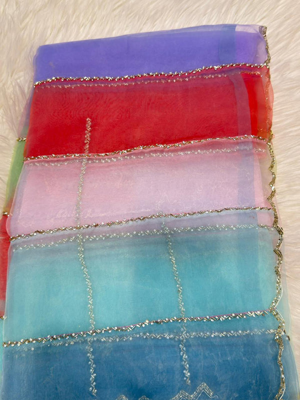 Rainbow Organza Work - RW7
