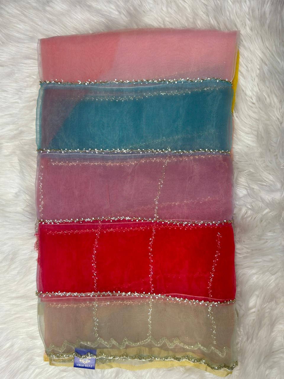 Rainbow Organza Work - RW7