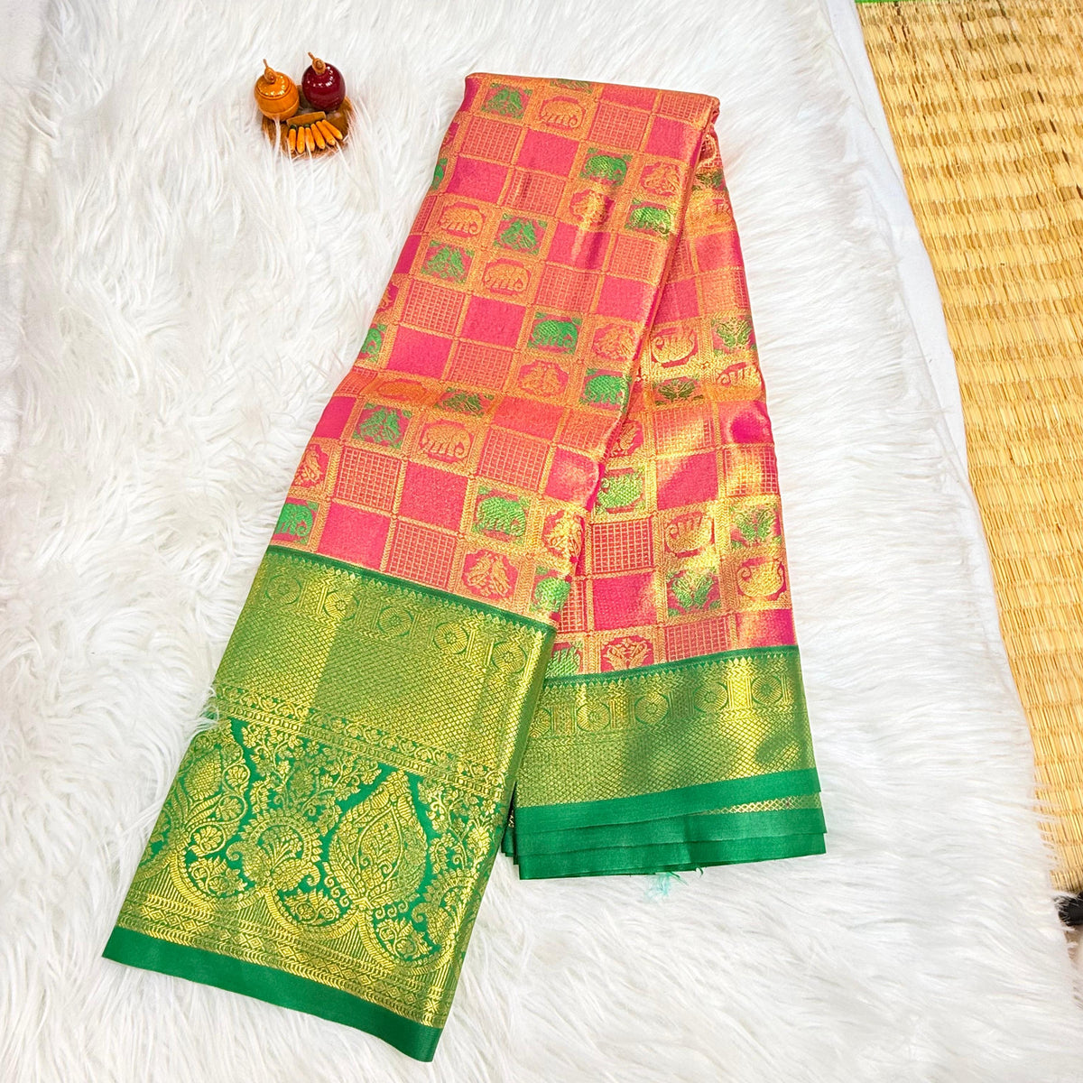 Semi Kanchipattu Saree